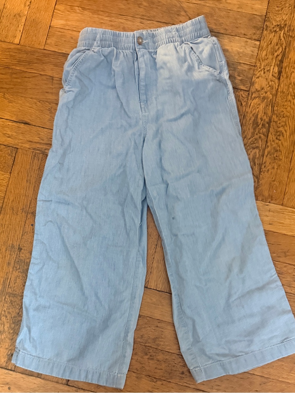 POLO Kids Light Blue light weight Wide-Leg Bottoms,